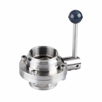 Sanitary Female Thread Butterfly Valve