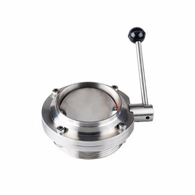Sanitary Male Thread Weld Butterfly Valve