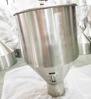 Heyi polish sight glass storage tank stainless steel weighing hopper 45 liter