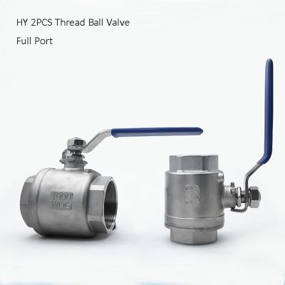 Q11F-16P type 2PCS stainless steel PTFE Female Thread 1000 WOG Ball Valve