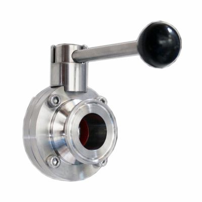 Sanitary tri clamp butterfly valve