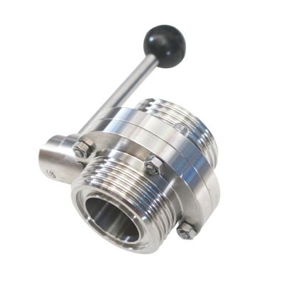 SMS Knuckle Thread Butterfly Valve