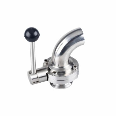Sanitary Tri-clamp Elbow Butterfly Valve